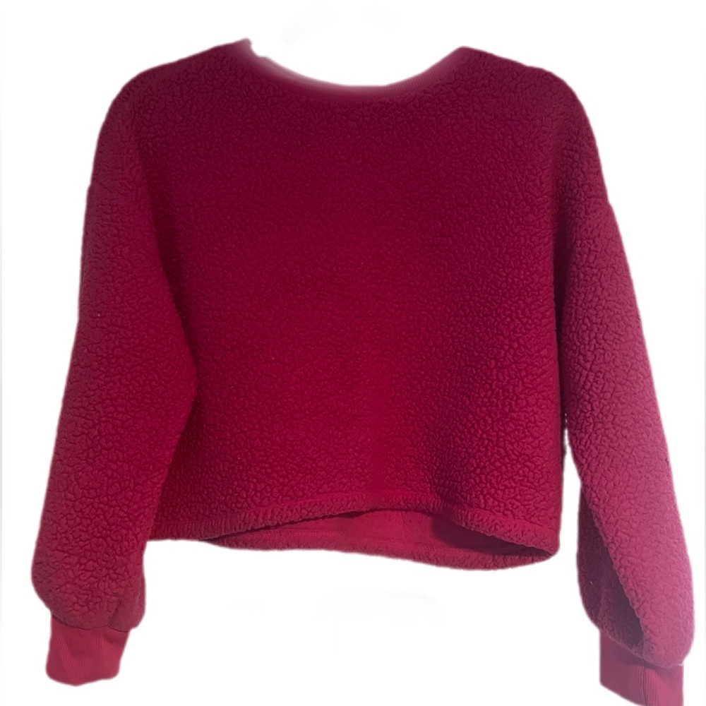Pink fuzzy Teddy bear sweatshirt